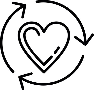 Yaşam Çizgisi Simgesi Tasarımı