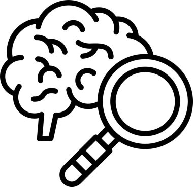 Nöroloji Satır Simgesi Tasarımı