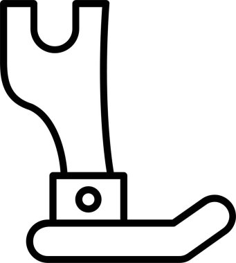 Presser Feet Line Icon Design clipart