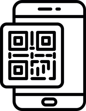 Qr Kod Satır Simgesi Tasarımı