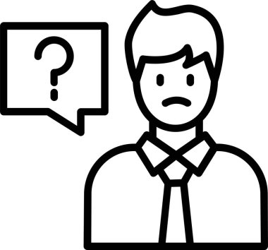 Soru çizgisi simgesi tasarımı