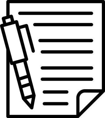 Notlar Satır Simgesi Tasarımı