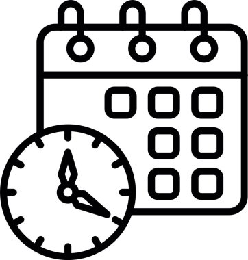 Zamanlama Satırı Simgesi Tasarımı