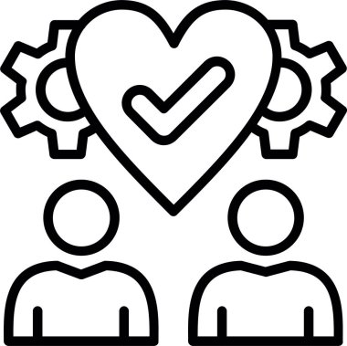 Arkadaşlık Çizgisi Simgesi Tasarımı