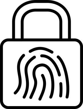 Akıllı Kilit Satırı Simgesi Tasarımı