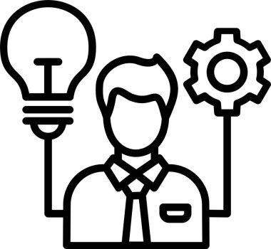 Yetenek Yönetimi Satır Simgesi Tasarımı