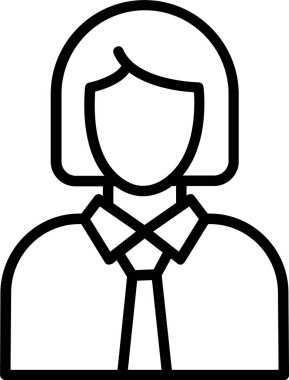 Kadın Satır Simgesi Tasarımı