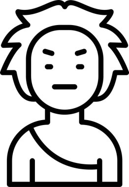 Mağara Adamı Satırı Simge Tasarımı