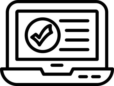 Dizüstü bilgisayar satırı Simge Tasarımı