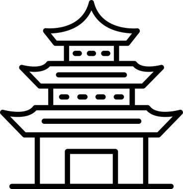 Pagoda Satır Simgesi Tasarımı