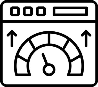 Web Hız Çizgisi Simgesi Tasarımı