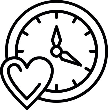 Aşk Zaman Çizgisi Simgesi Tasarımı
