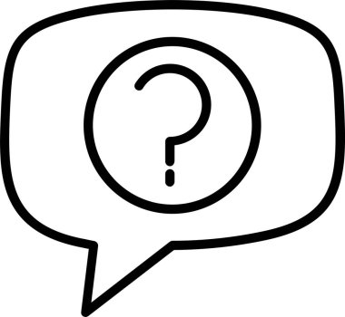 Soru çizgisi simgesi tasarımı