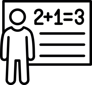 Öğretmen Satırı Simgesi Tasarımı