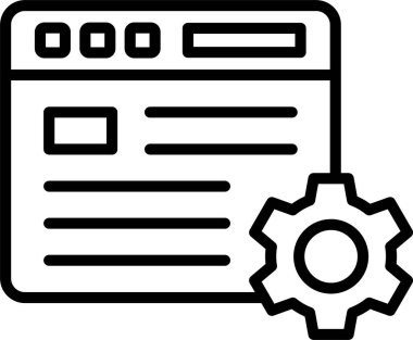 Web Sitesi Satır Simgesi Tasarımı