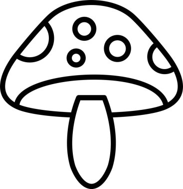 Mantar Çizgisi Simge Tasarımı