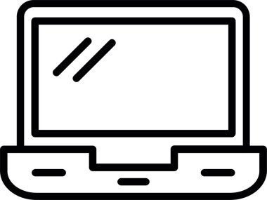 Dizüstü bilgisayar satırı Simge Tasarımı