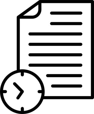 Kağıt Satırı Simgesi Tasarımı