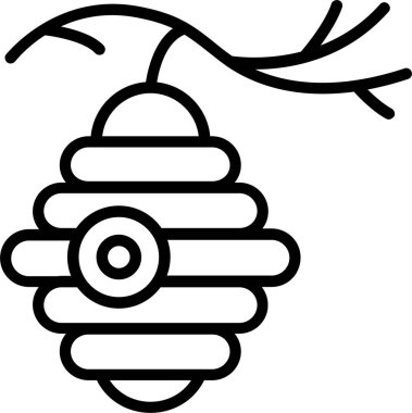 Arı Kovanı Satırı Simge Tasarımı