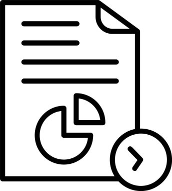 İş Raporu Satır Simgesi Tasarımı