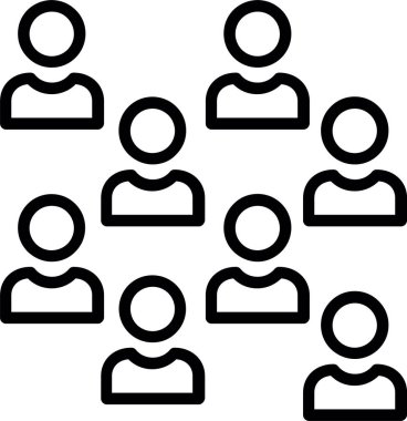 Nüfus Çizgisi Simgesi Tasarımı