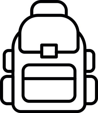 Bagpack Satır Simgesi Tasarımı