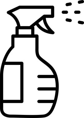 Sprey Şişe Satırı Simge Tasarımı