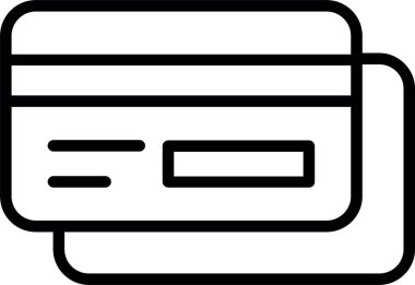 Banka Kartı Satır Simgesi Tasarımı