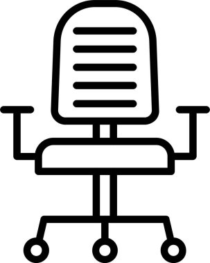 ofis koltuğu simgesi tasarımı