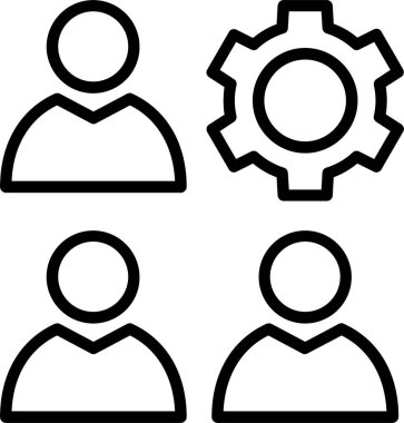 İşgücü Satır Simgesi Tasarımı