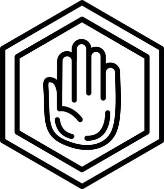 Çizgi simgesi tasarımını durdur