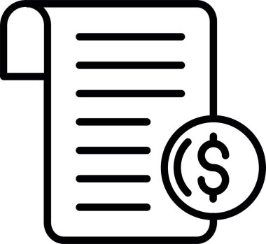 Bill Satır Simgesi Tasarımı