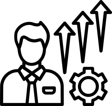 Büyüme Çizgisi Simgesi Tasarımı