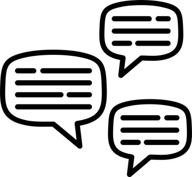 Sohbet hattı simgesi tasarım