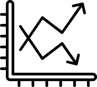 Grafik çizgisi simgesi tasarımı