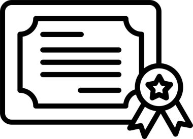 Diploma Satırı Simgesi Tasarımı