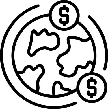 Küresel Finans Satırı Simge Tasarımı