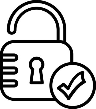 Satırı simgesi tasarım kilidini