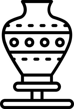 Çömlek Çizgisi Simgesi Tasarımı