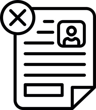 Reddedilmiş Satır Simgesi Tasarımı