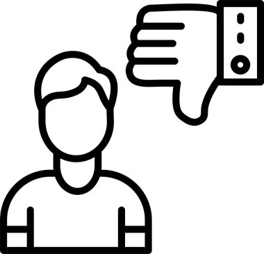 İtibar Kaybı Satır Simgesi Tasarımı