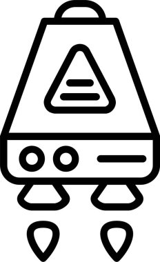 Uzay Kapsülü Satırı Simge Tasarımı