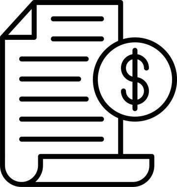 Bill Satır Simgesi Tasarımı