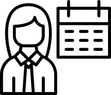 takvim çizgisi simgesi tasarımı