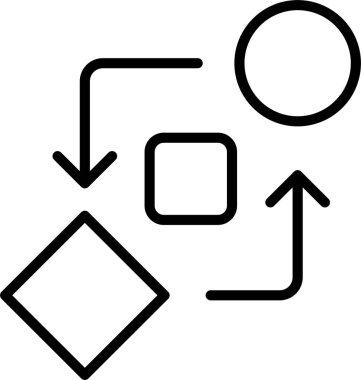 Döngü Satırı Simgesi Tasarımı