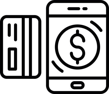 Mobil Para Hattı Simgesi Tasarımı