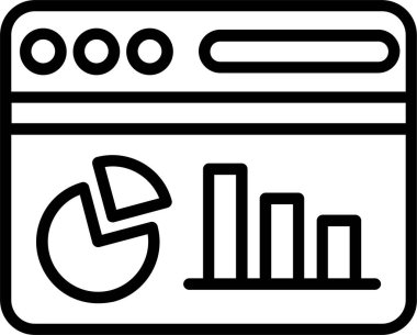 İstatistik satırı simgesi tasarımı