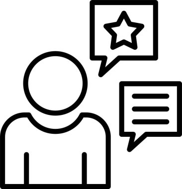 Geri bildirim satırı simgesi tasarım