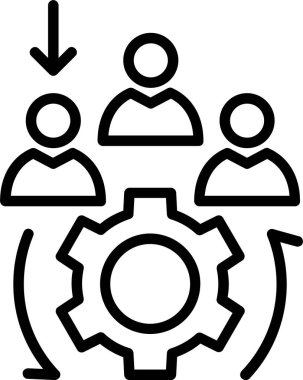 Seçim Süreci Satır Simgesi Tasarımı