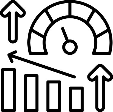 İstatistik satırı simgesi tasarımı